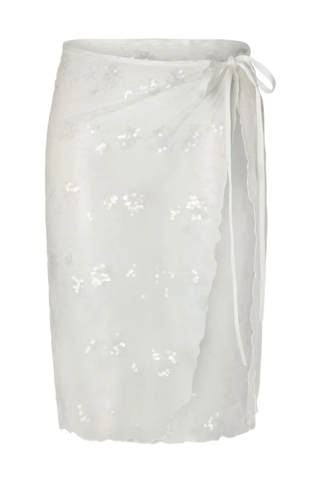 Online Pieces Pcnatasja Lace Sarong 4997997 Bright White
