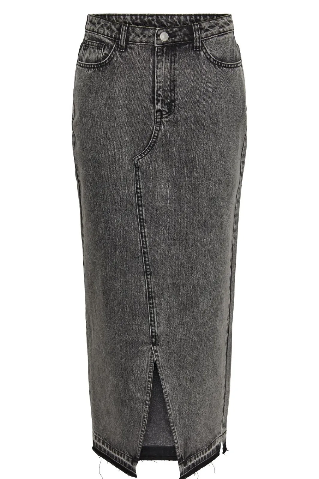 Pieces Pcnora Ankle Skirt 4499395 Grey Denim