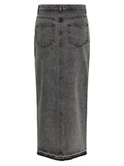 Pieces Pcnora Ankle Skirt 4499395 Grey Denim