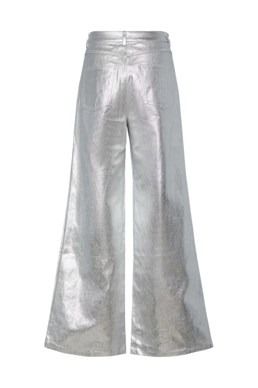 New Pieces Pcodessa Wide Pants Fsy 4748936 Silver