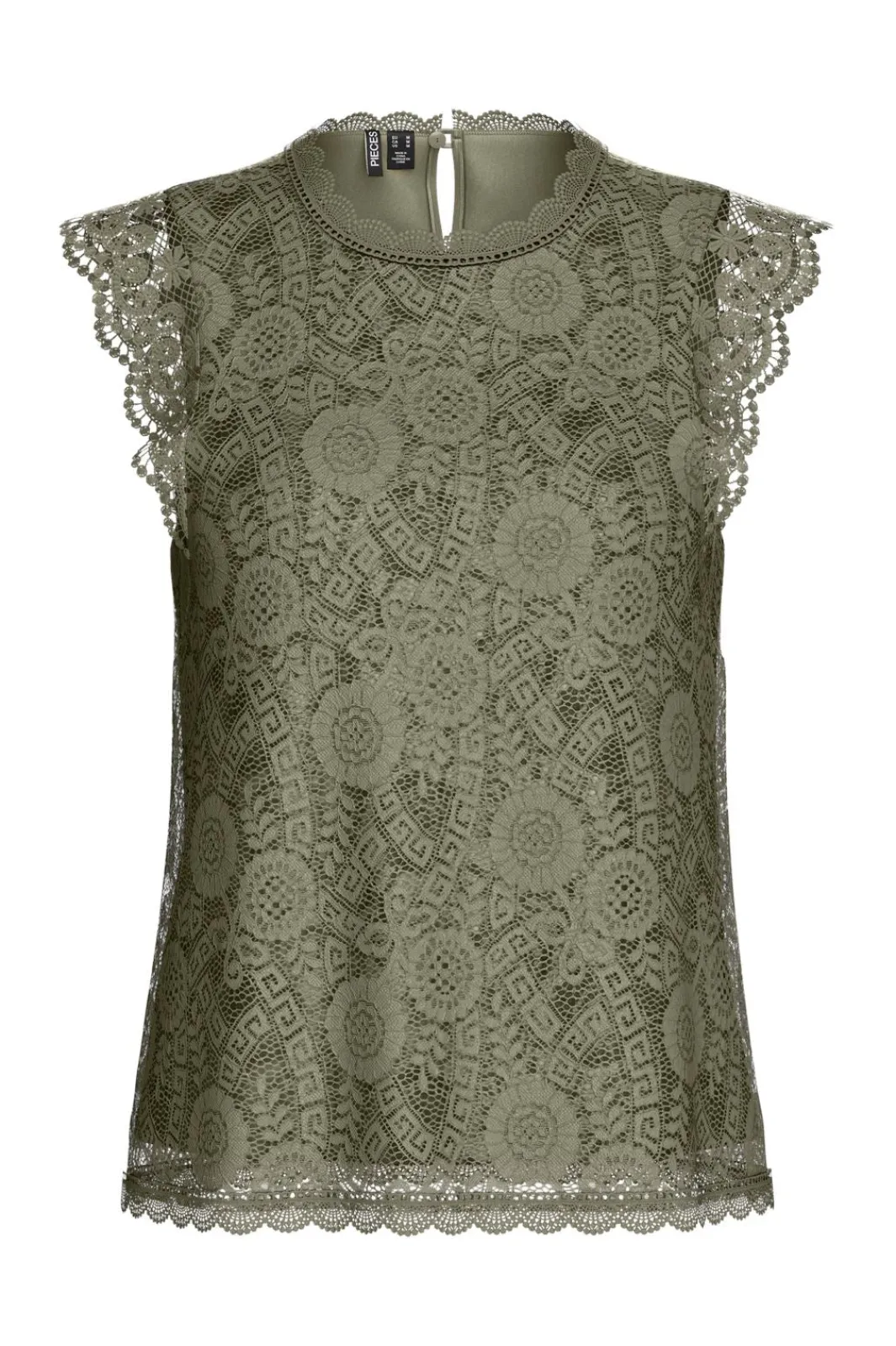 Outlet Pieces Pcolline Sl Lace Top 17120454 4641940