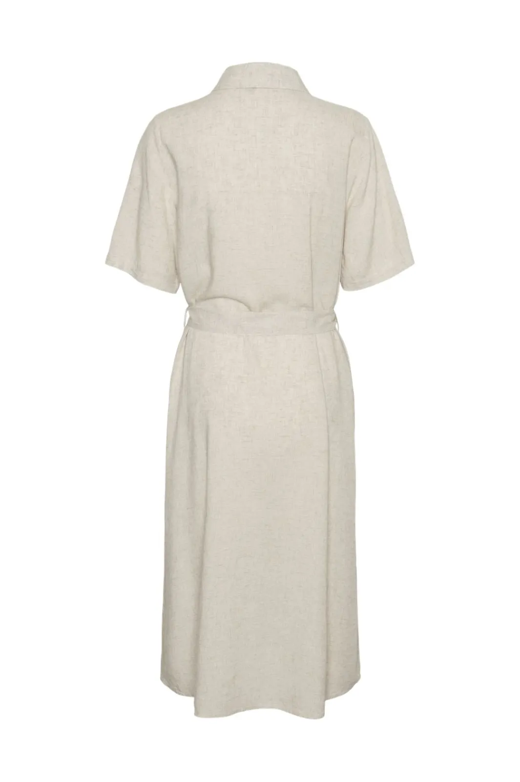 Clearance Pieces Pcpia 2/4 Midi Shirt Dress 4764559 Birch Melange