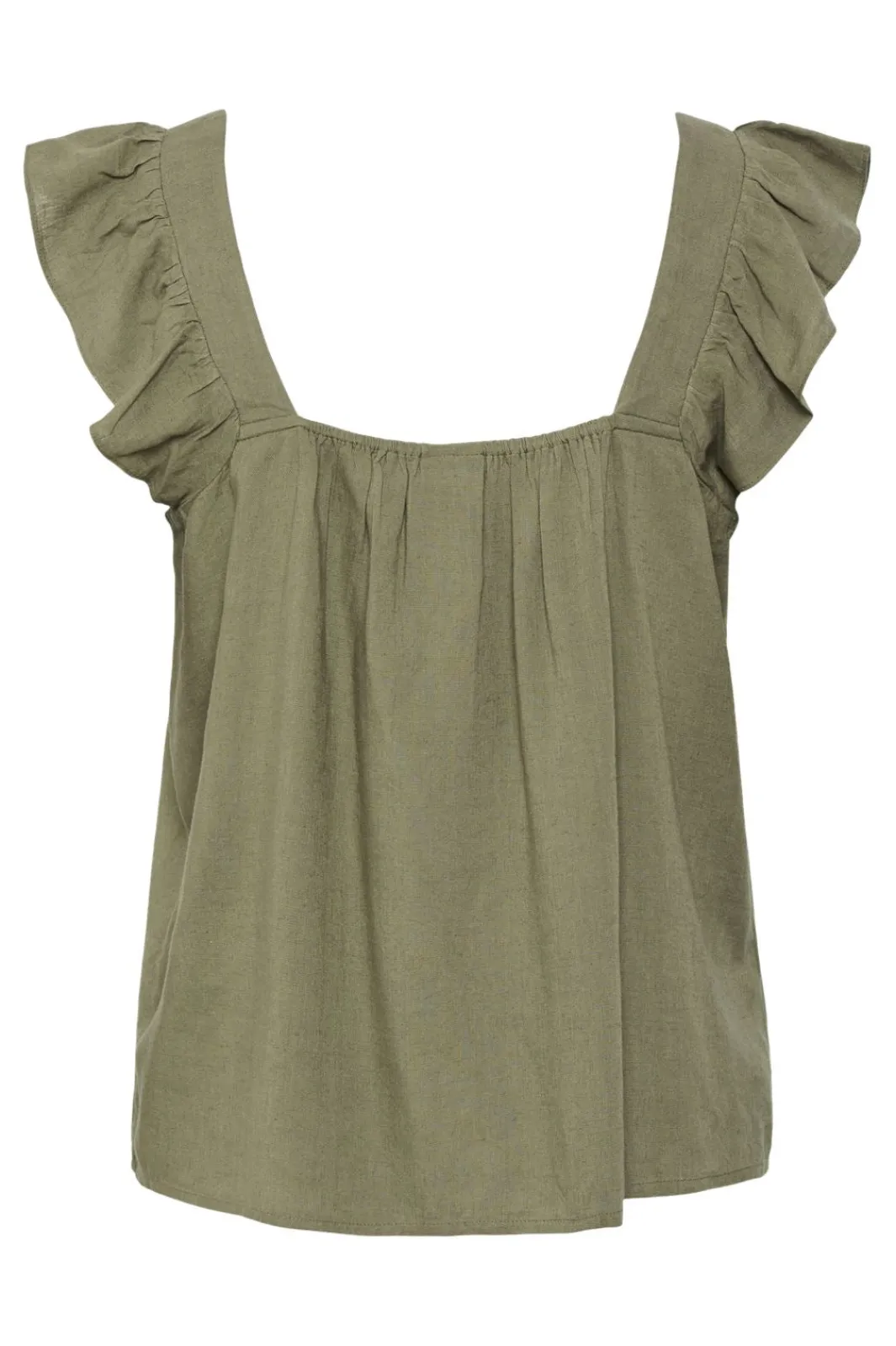 Outlet Pieces Pcpia Sl Top 4649002 Deep Lichen Green