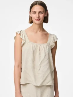 New Pieces Pcpia Sl Top 4764611 Birch Melange