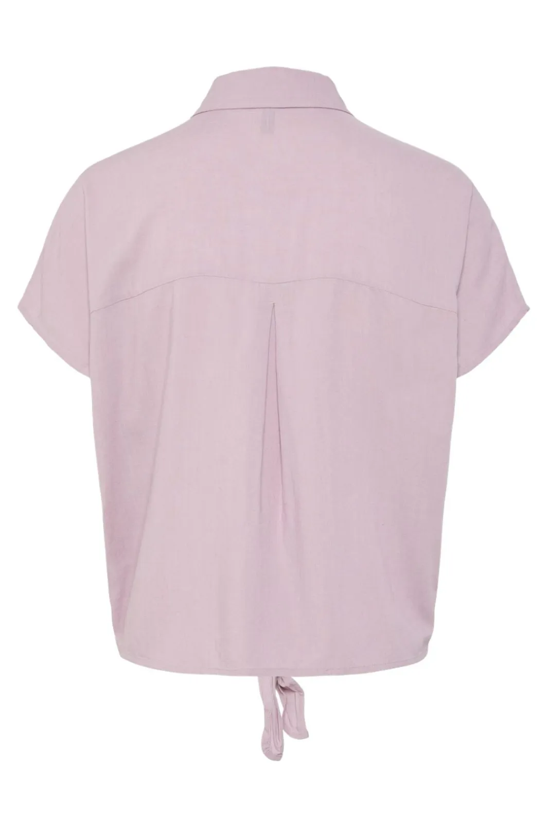 Clearance Pieces Pcpia Ss Tie Shirt 4648819 Dawn Pink