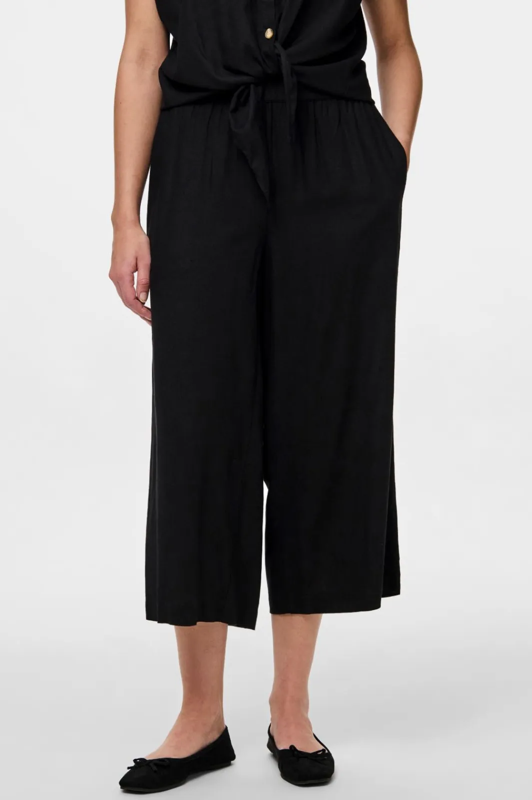 Outlet Pieces Pcpia Wide Culotte 4670228 Black