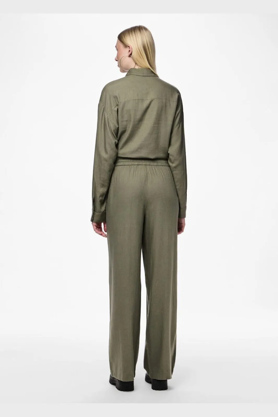 Hot Pieces Pcpia Wide Pants 4476660 Deep Lichen Green