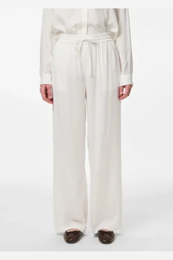 Sale Pieces Pcpia Wide Pants 4648875 Bright White