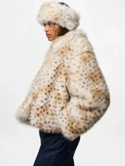 Hot Pieces Pcplush Fluffy Headband 5023235 Cloud Dancer Leopard