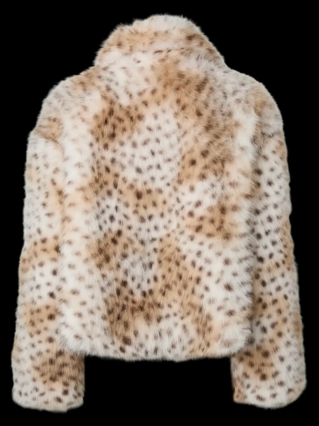 Outlet Pieces Pcplush Short Fluffy Jacket 5023207 Cloud Dancer Leopard