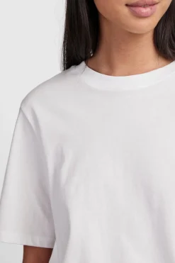 New Pieces Pcria Ss Solid Tee 4280157 Bright White