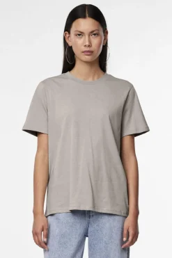 Discount Pieces Pcria Ss Solid Tee 4557772 Silver Gray
