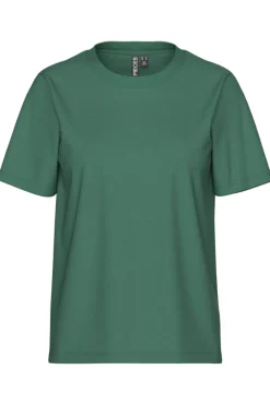 Hot Pieces Pcria Ss Solid Tee 4858422 Hunter Green
