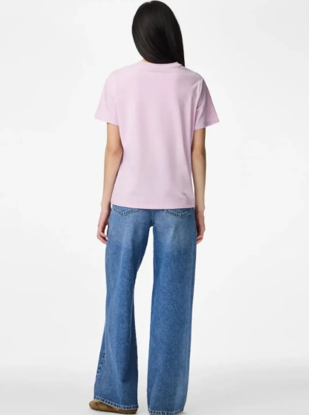 Sale Pieces Pcria Ss Solid Tee 4902447 Winsome Orchid
