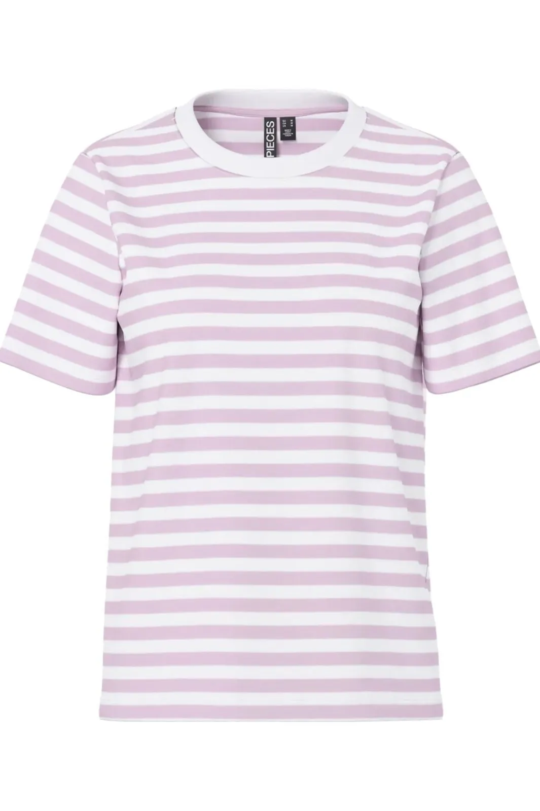 Best Pieces Pcria Ss Tee Stripes 4902466 Winsome Orchid Bright White