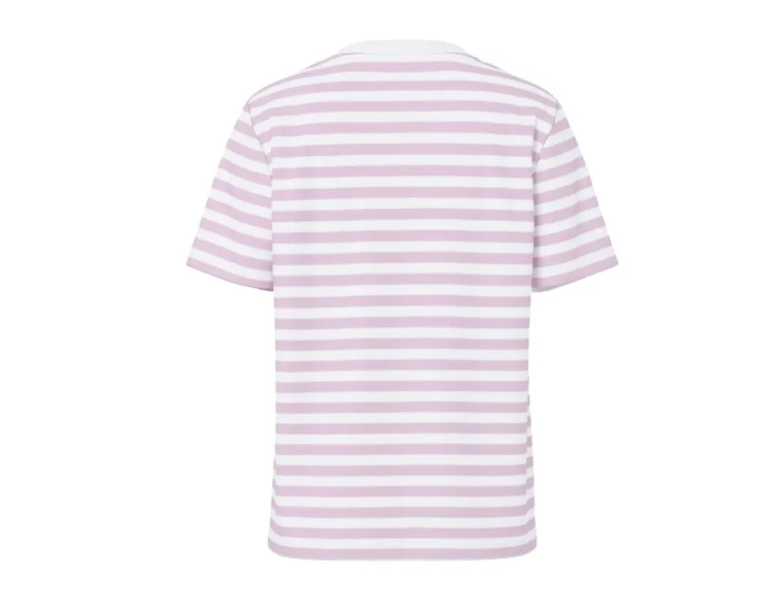 Best Pieces Pcria Ss Tee Stripes 4902466 Winsome Orchid Bright White