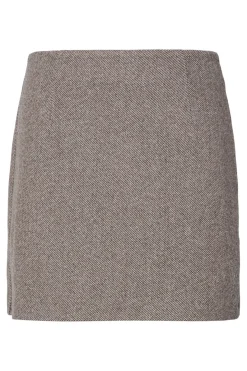 Sale Pieces Pcriley Mini Skirt 4890068 Hot Fudge Melange