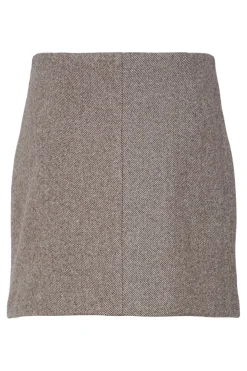 Sale Pieces Pcriley Mini Skirt 4890068 Hot Fudge Melange
