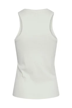 New Pieces Pcruka Boxer Tank Top Cloud Dancer