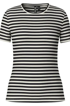 Clearance Pieces Pcruka Ss Top Bc Cloud Dancer/black