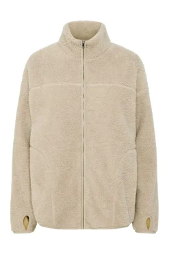 Sale Pieces Pcsadia Ls Teddy Jacket 4640680 Silver Gray