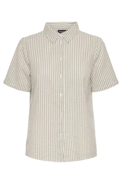 Sale Pieces Pcsally Ss Shirt 4497645 Tea Cloud Dancer