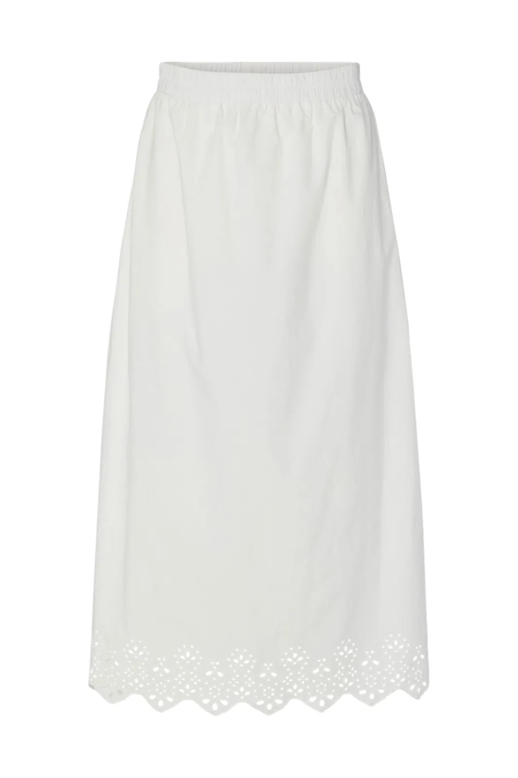 Best Pieces Pcsalmina Ankle Skirt 4720286 Cloud Dancer