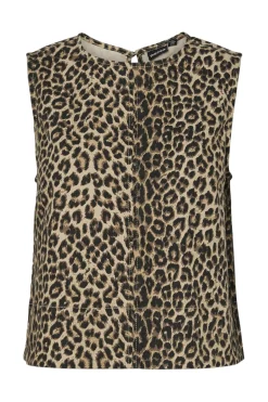 Pieces Pcsalume Sl Denim Top 4766980 White Pepper Leo