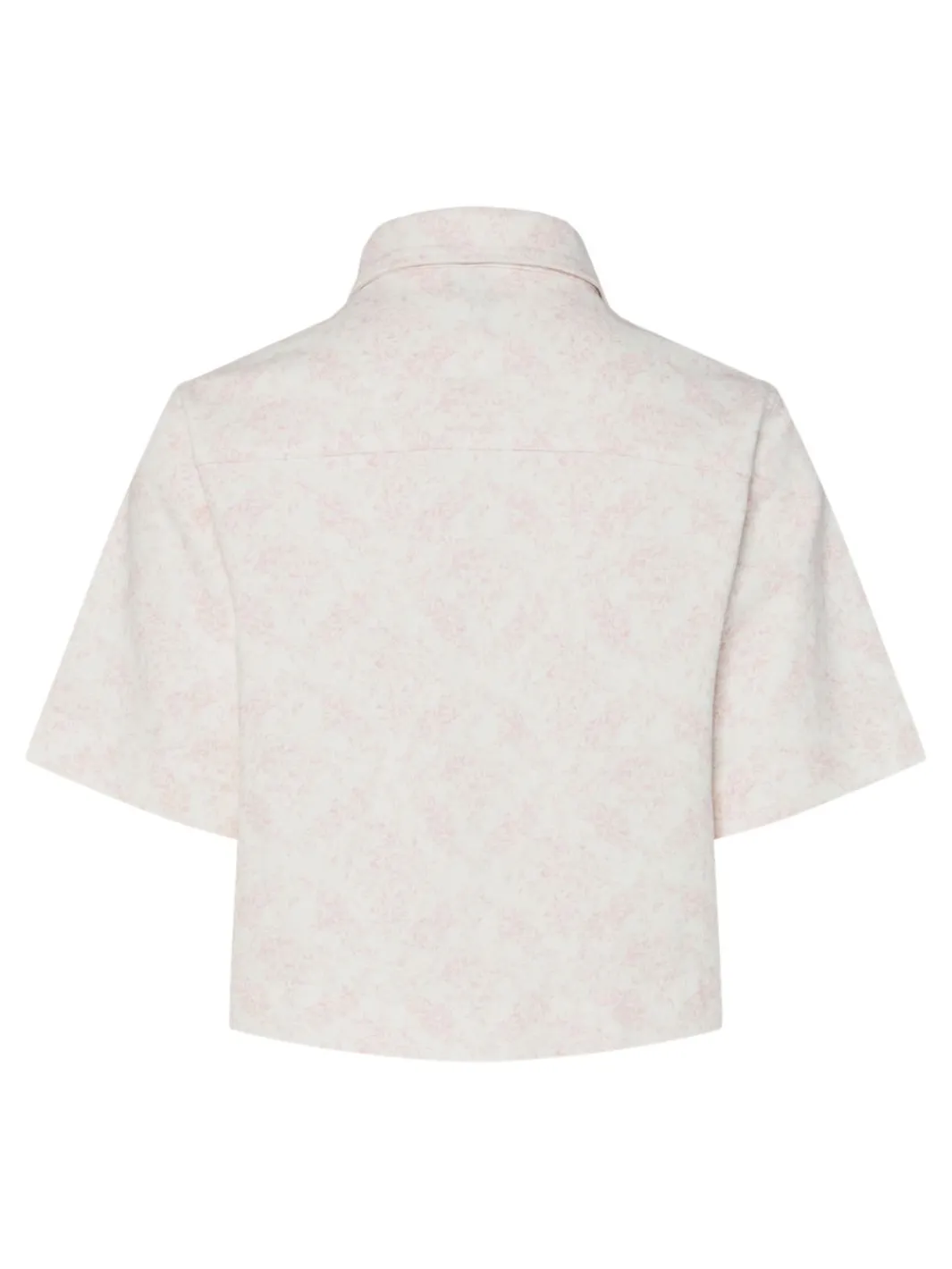 Outlet Pieces Pcsalume Ss Denim Shirt 4701726 Egret Flower