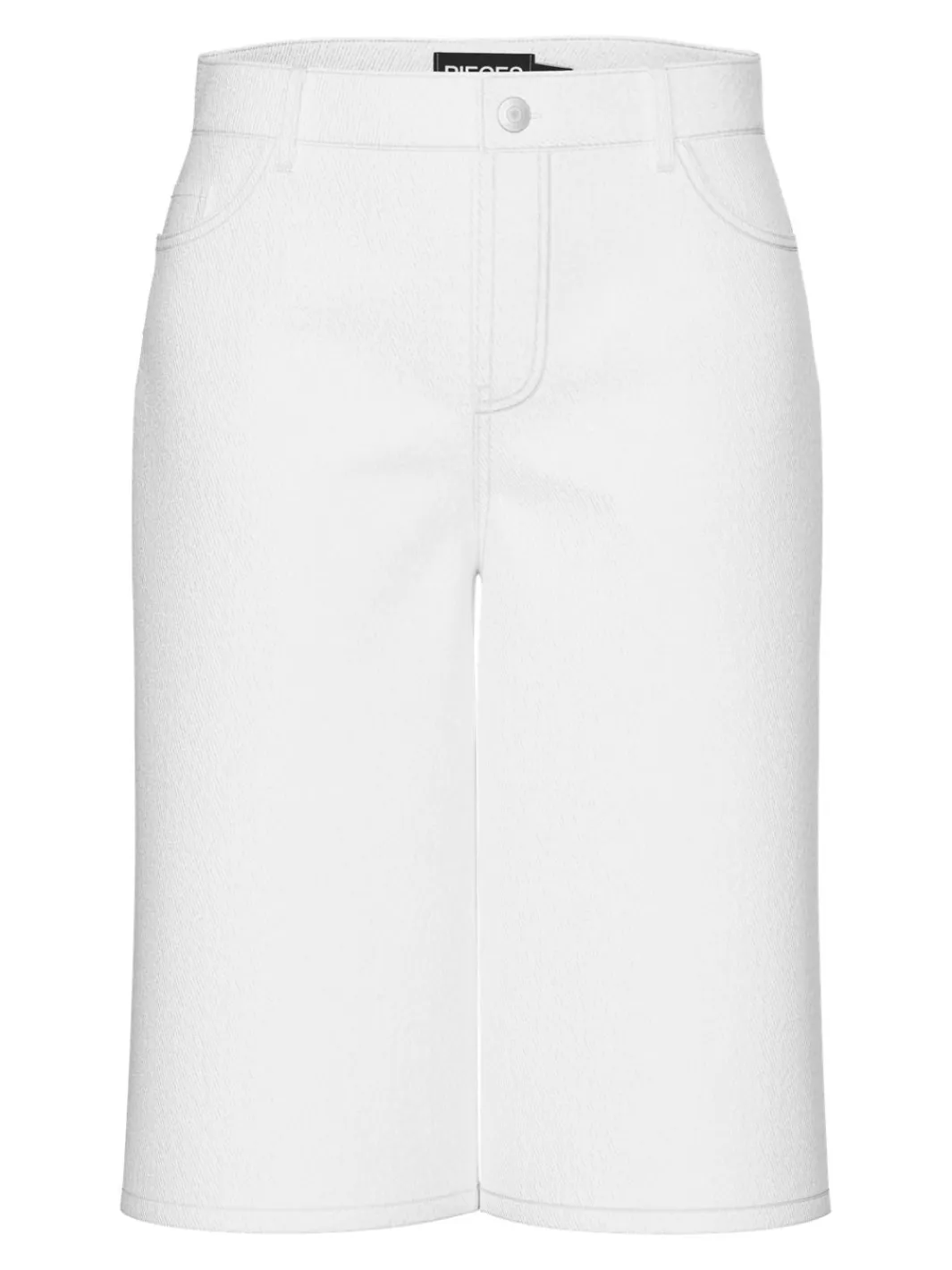 Clearance Pieces Pcsalume Wide Denim Shorts 4830261 Bright White