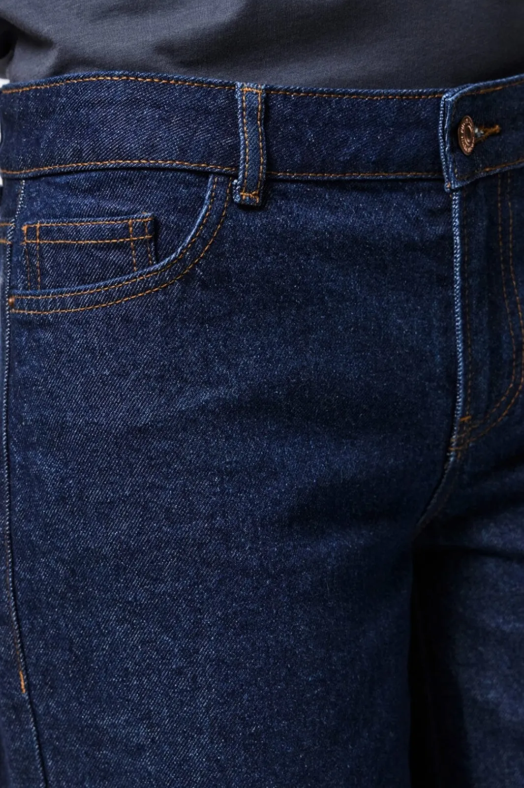 Sale Pieces Pcselma Lw Wide Jeans Rinse 4622375 Dark Blue Denim Rinse