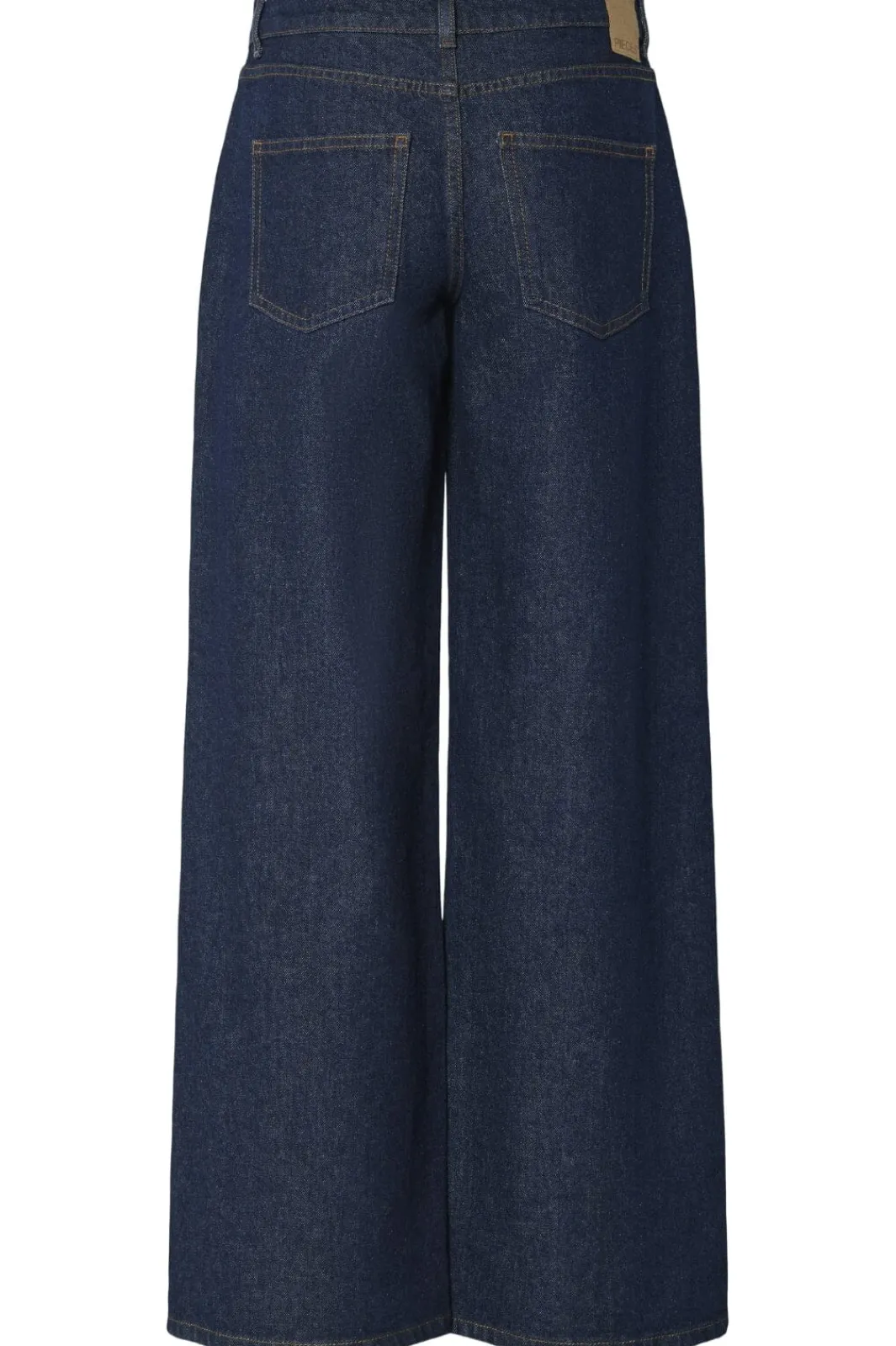 Sale Pieces Pcselma Lw Wide Jeans Rinse 4622375 Dark Blue Denim Rinse