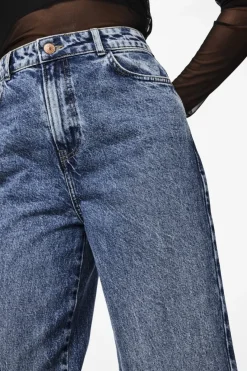 Discount Pieces Pcselma Wide Jeans 4555245 Medium Blue Denim