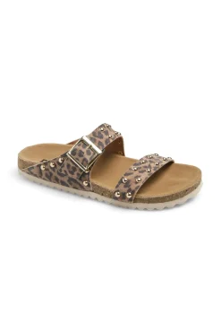Discount Pieces Pcseluna Suede Fotbed Sandal 4771189 Black Leo