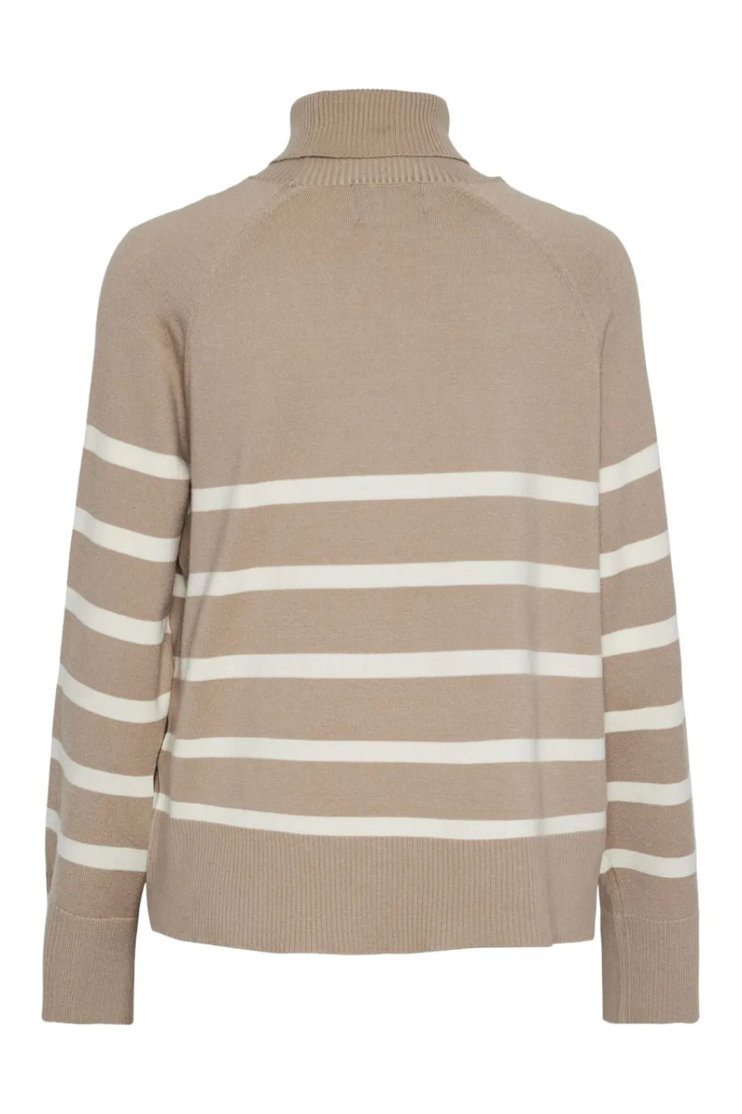 New Pieces Pcsia Ls Rollneck Knit 4542867 Silver Mink White
