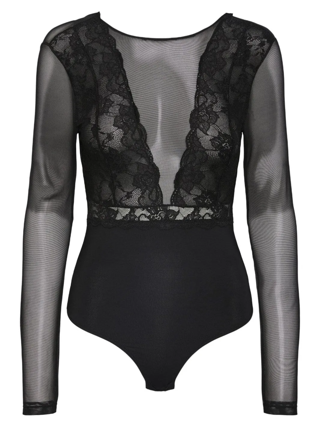 Hot Pieces Pcsicca Ls Bodystocking 4284297 Black