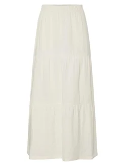Clearance Pieces Pcsikka Maxi Skirt 4591363 Cloud Dancer