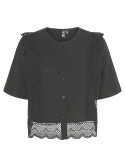 Outlet Pieces Pcsiminna Ss Top 4691304 Black
