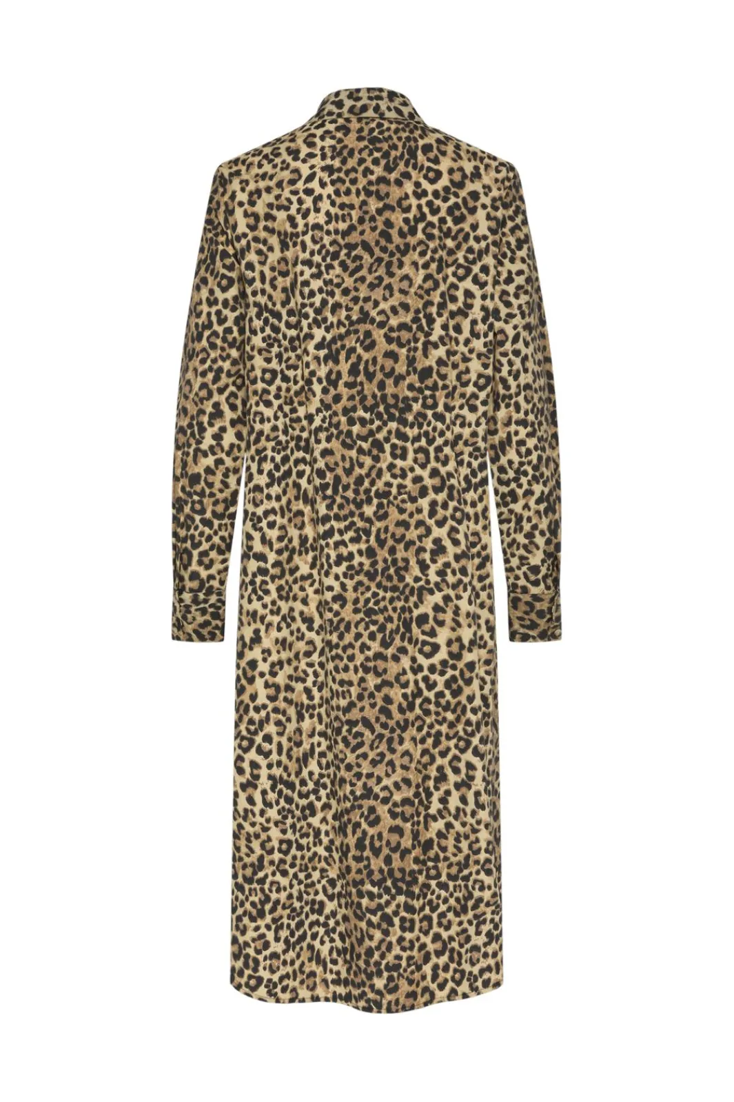 Sale Pieces Pcsloe Ls Midi Shirt Dress 4698878 Tannin Leo