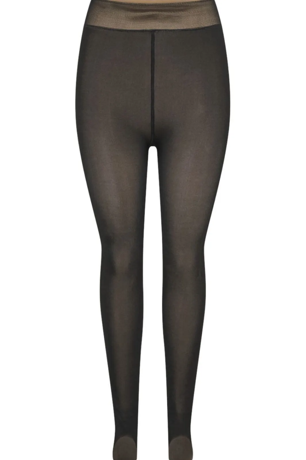 Best Pieces Pcsophie Fleece Tights 4546897 Black Nude Fleece