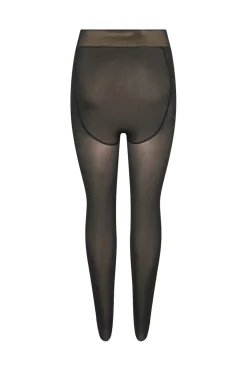 Best Pieces Pcsophie Fleece Tights 4546897 Black Nude Fleece