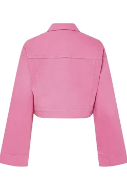 Hot Pieces Pcsvala Denim Jacket 4693546 Pink Lemonade