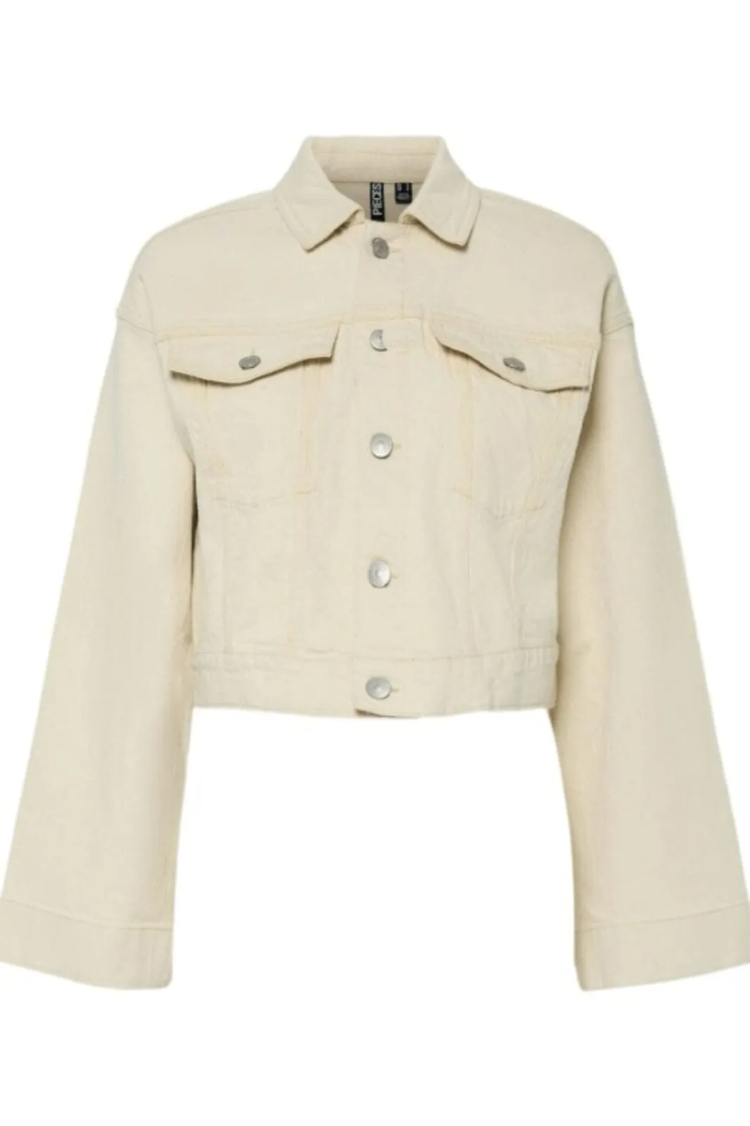 Discount Pieces Pcsvala Denim Jacket 4690655 Raw Cotton