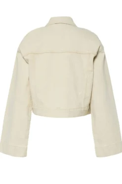 Discount Pieces Pcsvala Denim Jacket 4690655 Raw Cotton