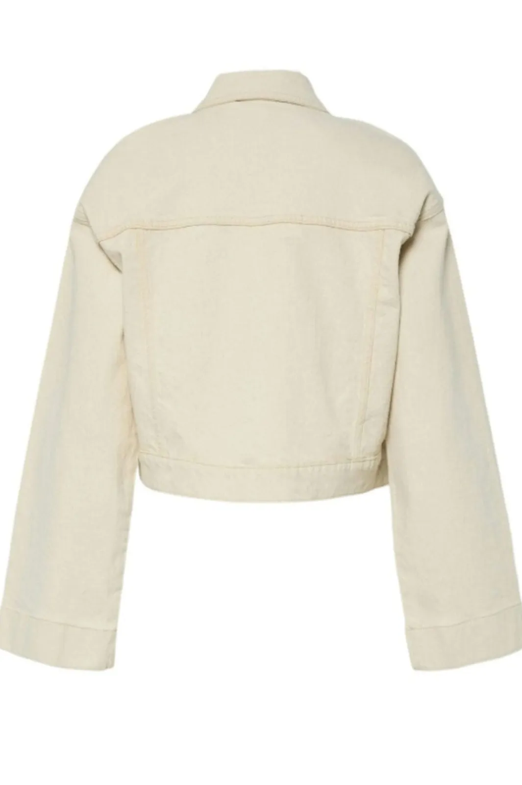 Discount Pieces Pcsvala Denim Jacket 4690655 Raw Cotton