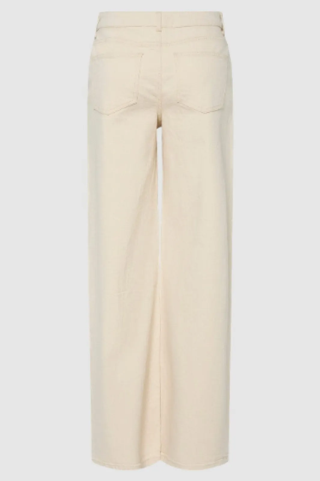 Online Pieces Pcsvala Wide Denim Jeans 4690661 Raw Cotton