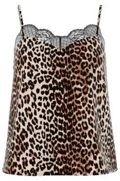 Discount Pieces Pctiffany Strap Lace Top 4805765 Black Leo