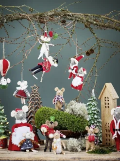 Online Bloomingville Peo Ornament, Rød, Uld 82061882 Red