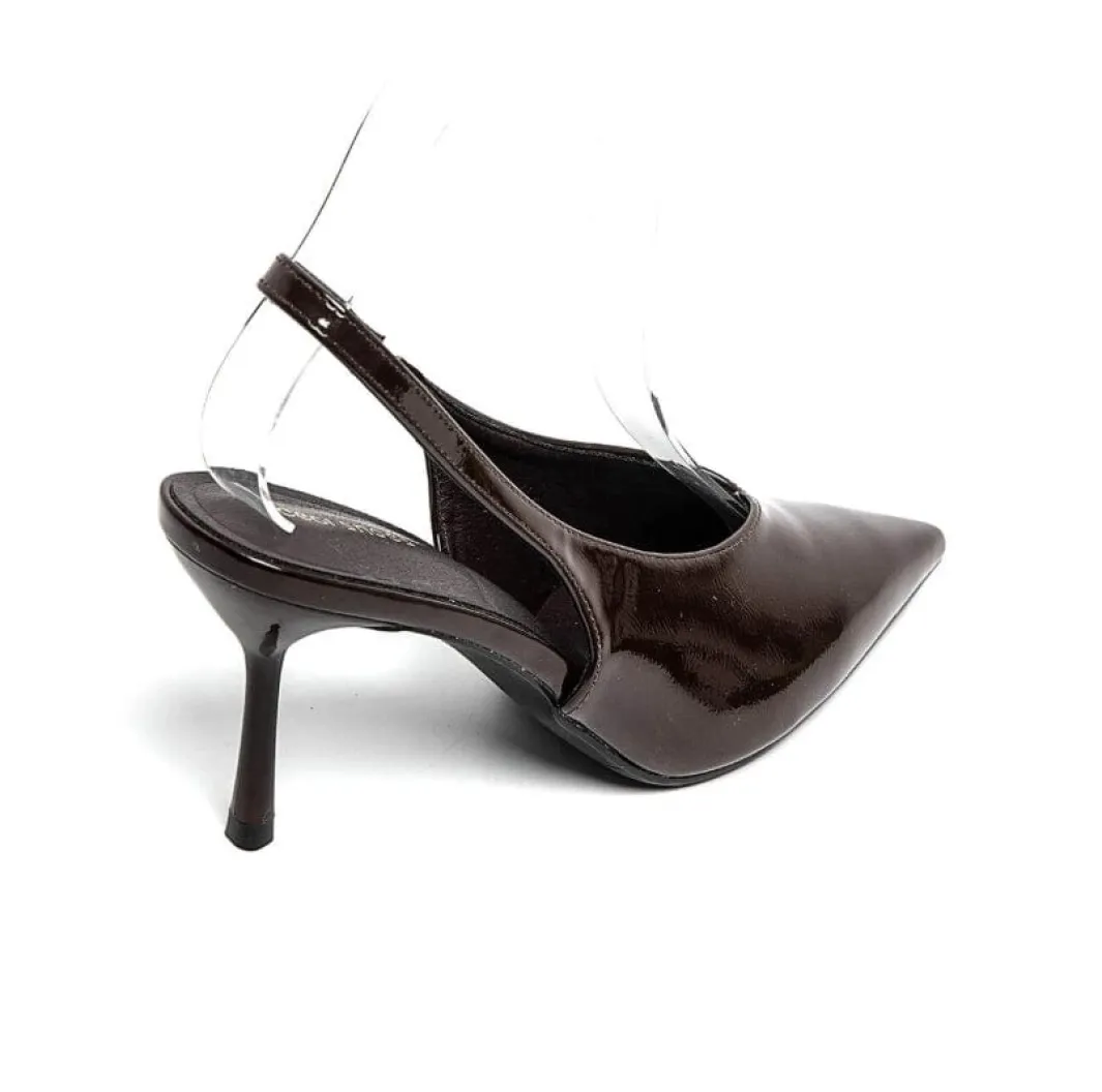Sale Bloom Peony Stiletto Dark Maroon
