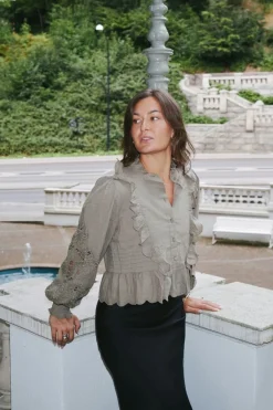 New Neo Noir Petrine Embroidery Blouse 161136 627